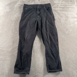 Dickies Men's Pants Carpenter Relaxed Fit Utility Workwear Casual 34x30 Gray